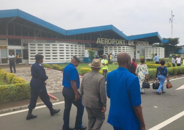 Solidarité aux déplacés internes: Le Ministre des Affaires Sociales, Actions Humanitaires et Solidarité Nationale, Son Excellence Modeste MUTINGA est arrivé ce mardi 24 Janvier 2023 à Goma
